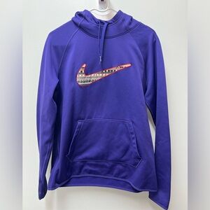 Nike All-Time Print Swoosh Purple Women’s Therma-fit Hoodie